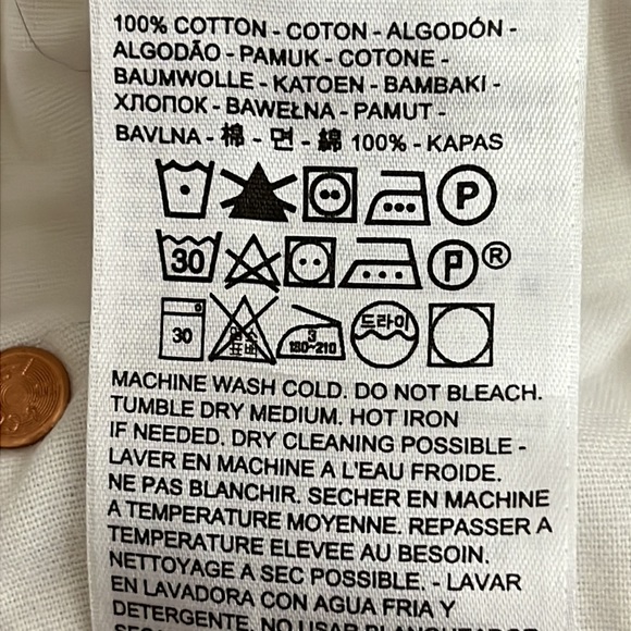 Levi's Wedgie Icon Fit Button Fly Raw Hem Jeans in Ecru - Size 26 - Picture 10 of 11